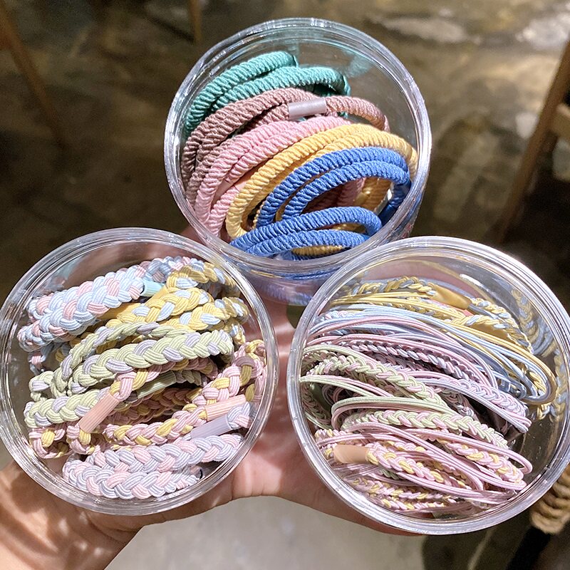网红盒装小橡皮筋女扎头大人发圈发饰