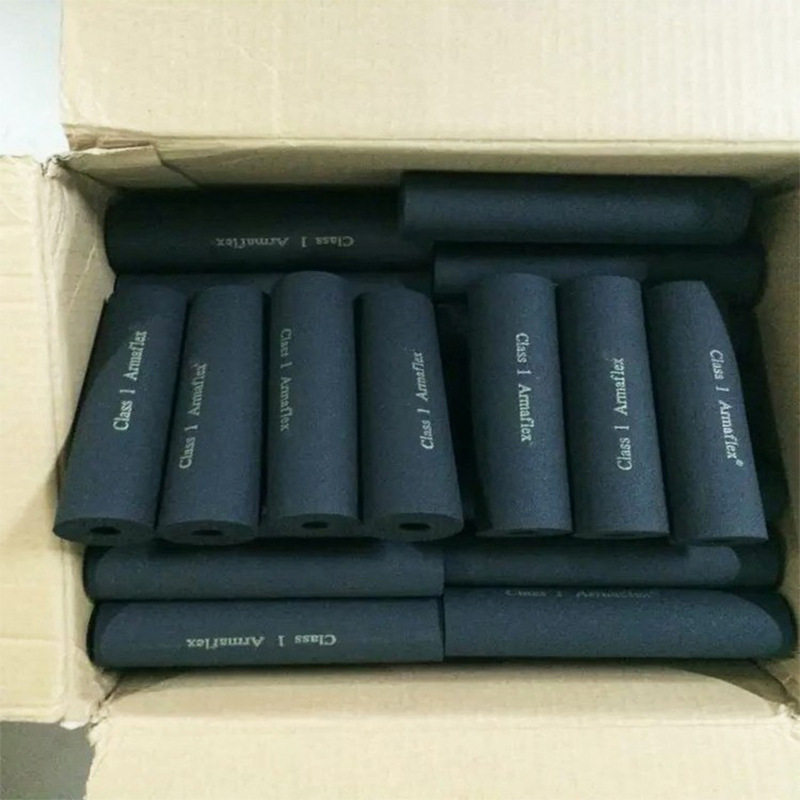 福乐斯橡塑保温管B1级 室外防火隔热橡塑海绵管 保温橡塑管