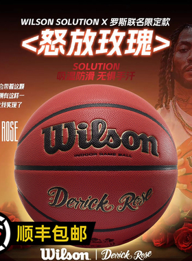 Wilson威尔胜德里克·罗斯联名SOLUTION专业竞赛比赛篮球吸湿防滑