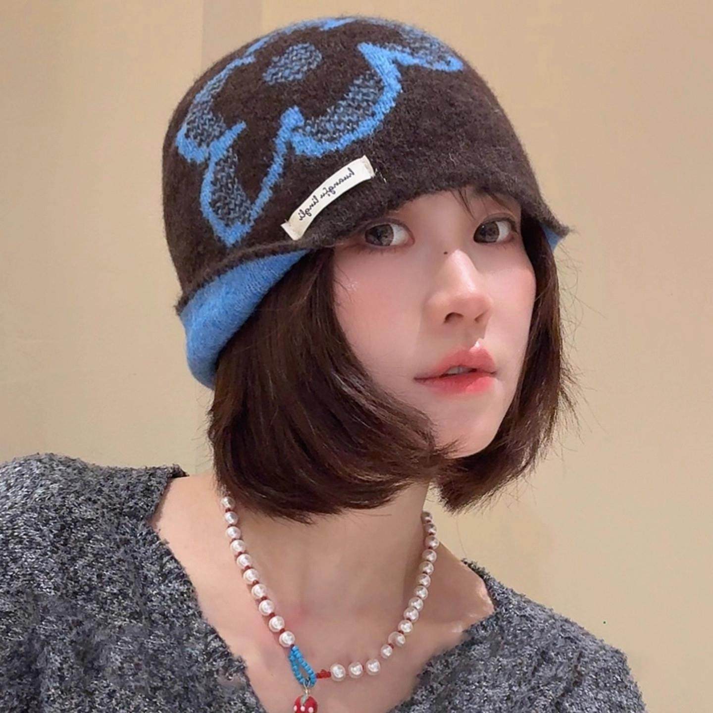 2025新款韩版复古提花针织帽子女秋冬季百搭保暖护耳显脸小包头帽,服饰配件/皮带/帽子/围巾,帽子,淘宝优惠券,粉丝福利购,淘宝优惠卷