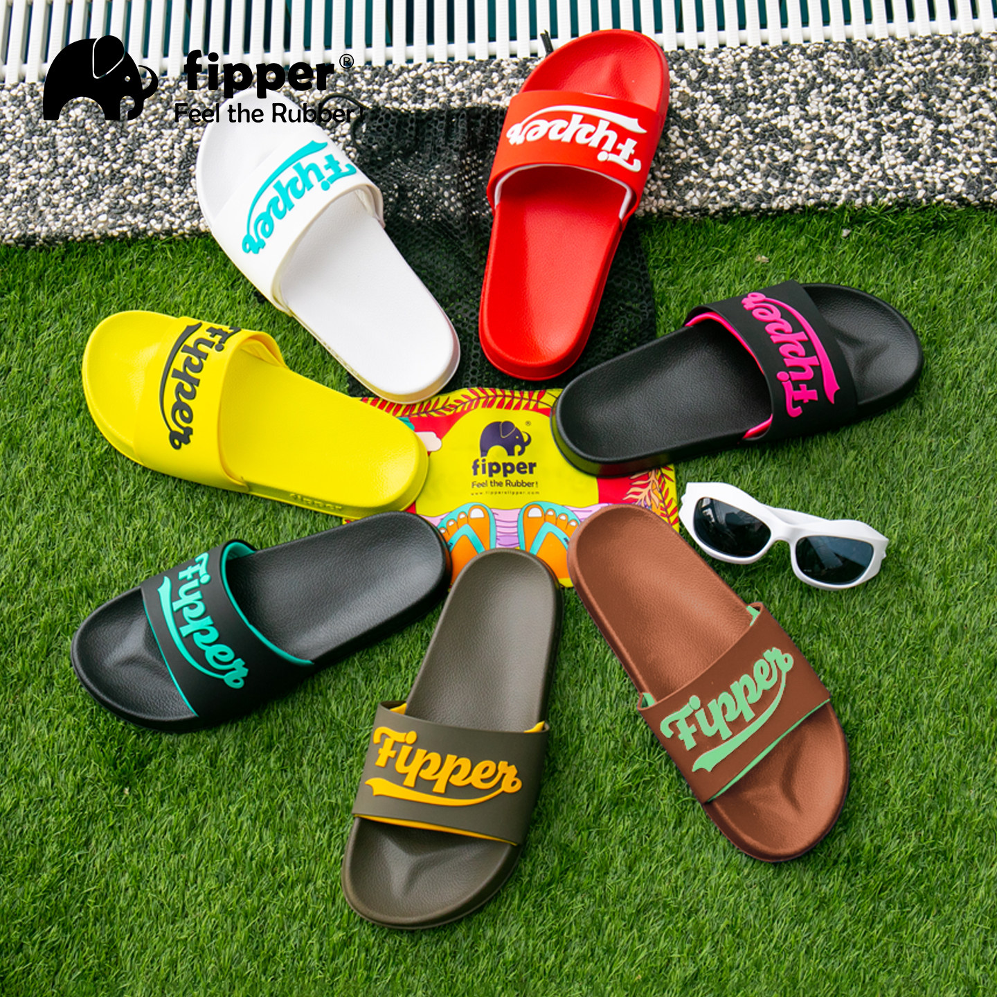 Fipper一字拖鞋SLIPON ACE男女士夏舒适防滑耐磨外穿时尚休闲海边