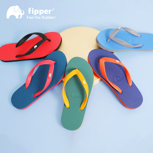 防滑夹脚凉拖鞋 Fipper人字拖Walker泰国橡胶男夏季 外穿海边沙滩鞋