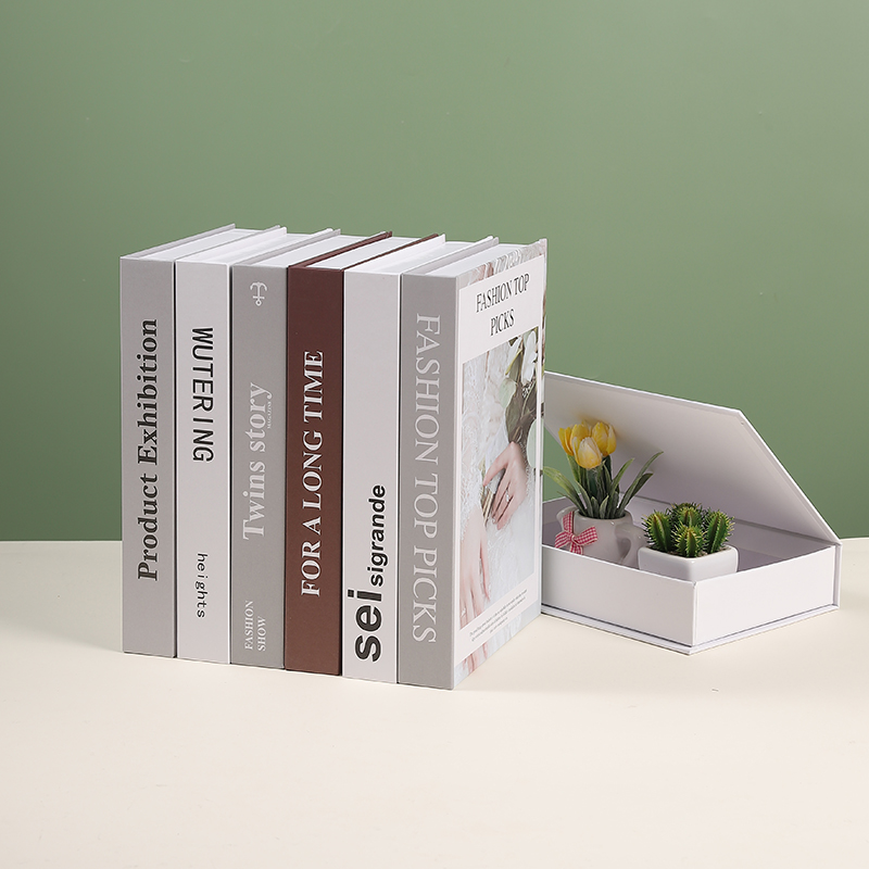 现代磁吸收纳仿真书高仿书籍摆件