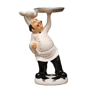 创意餐厅酒吧厨师小摆件造型厨房蛋糕饭店吧台酒柜家居装饰品摆设