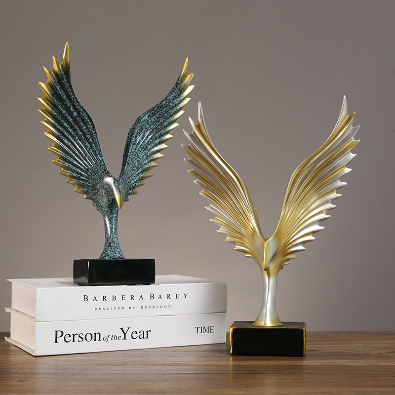 大鹏展翅老鹰雄鹰创意家居现代简约客厅办公室玄关酒柜装饰品摆件,家居饰品,装饰摆件,淘宝优惠券,粉丝福利购,淘宝优惠卷