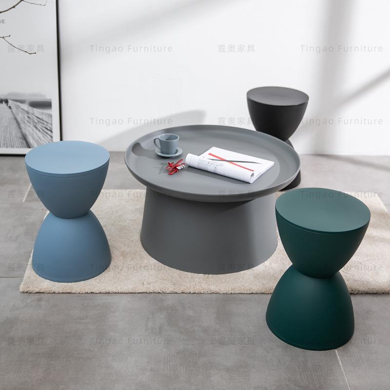 换鞋凳北欧风格简约创意门口圆凳家用进门穿鞋凳梳妆化妆凳子矮凳