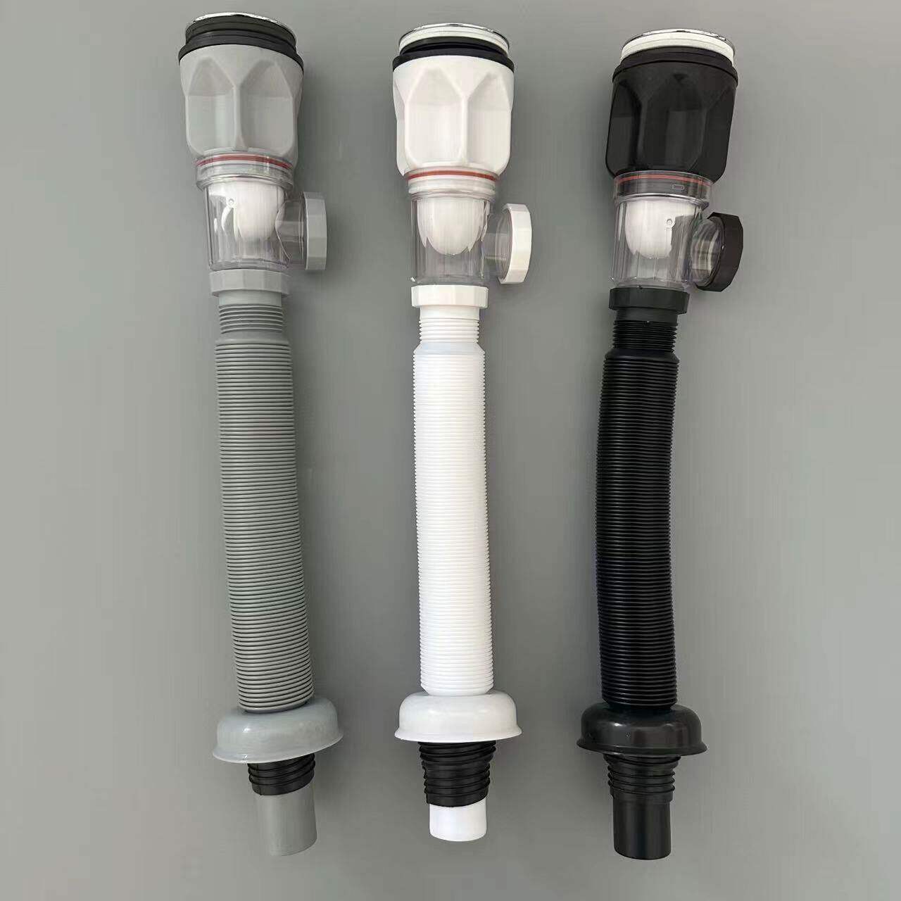 卫生间全套通用型洗脸盆下水管横排墙排下水器面盆防臭下水管神器