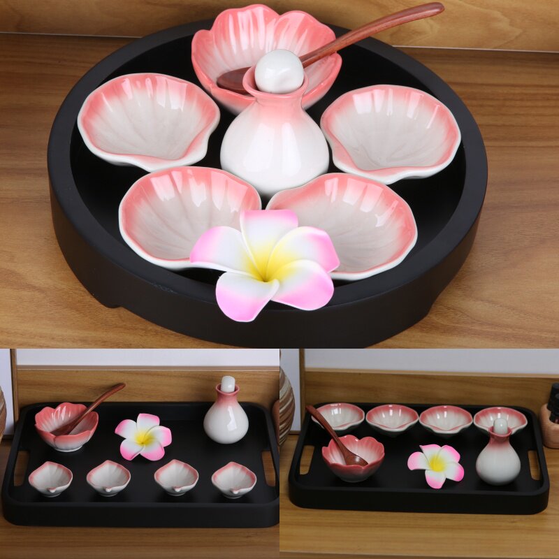 美容院专用精油碗碟子套盒装调配化妆/美容工具