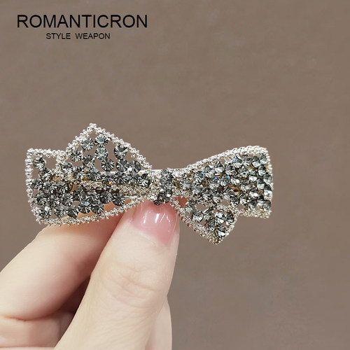 弹簧夹水钻日韩优雅发夹