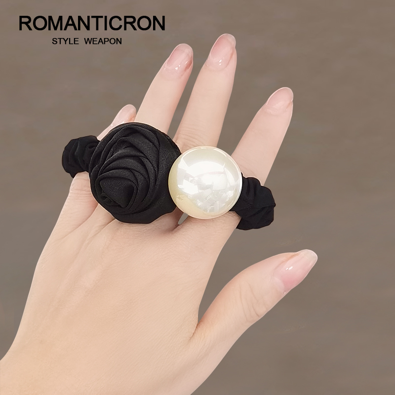 发圈仿珍珠原创高级感头饰