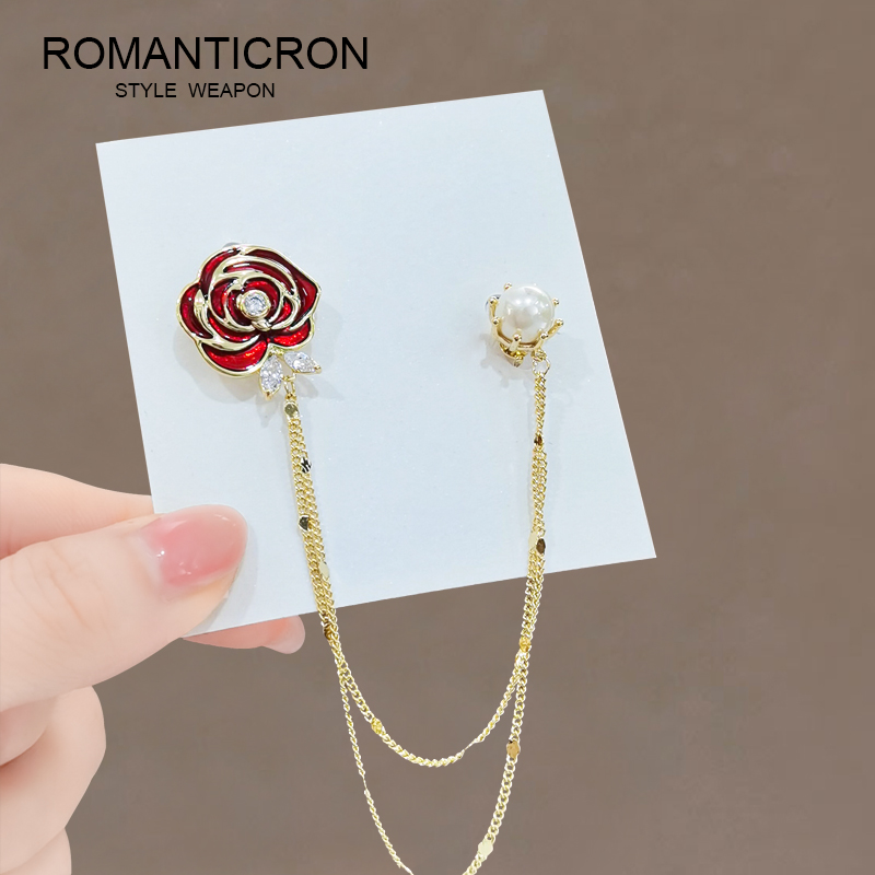 原创滴油女计感小众胸针