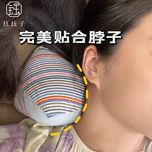 【5折优惠】珏珏子天然荞麦壳三角枕养生颈椎枕缓解疲劳老粗布