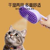 跨境热销猫狗宠物喷雾按摩梳一键喷雾不伤皮肤按摩洗澡喷雾多功能