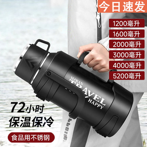 316不锈钢大容量保温壶男女户外可携式车载水壶保温杯家用暖水瓶5