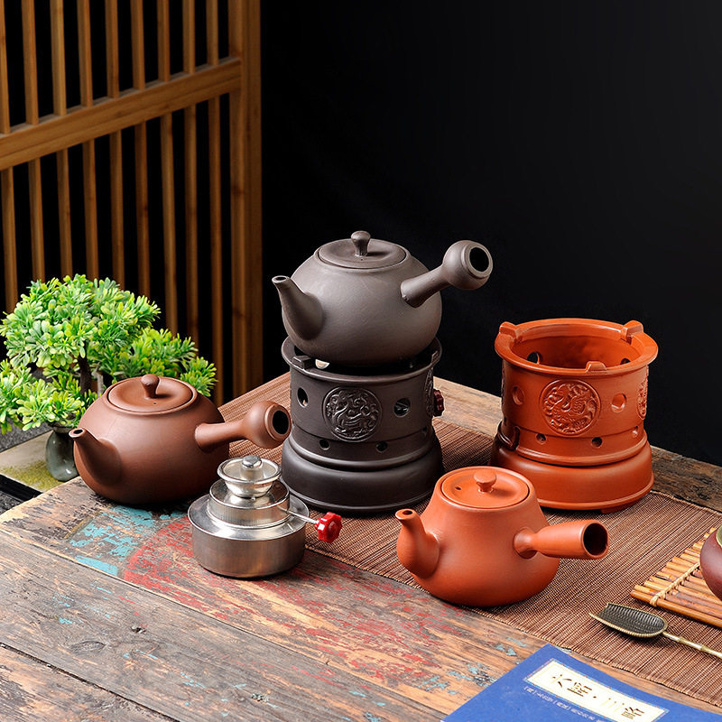 新款紫砂朱雀龙凤炉家用户外旅行可调节酒精炉侧把壶烧水壶温茶炉,餐饮具,茶壶,淘宝优惠券,粉丝福利购,淘宝优惠卷
