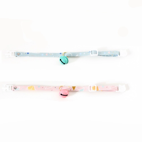 Милый регулируемый колокольчик, чокер, разноцветное рождественское ожерелье, домашний питомец, цветочный принт, кот