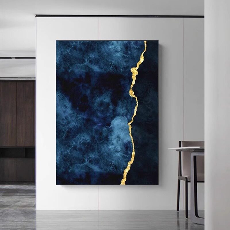 现代简约风客厅背景墙装饰画轻奢高级感入户玄关走廊挂画餐厅抽象