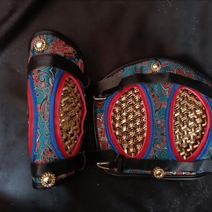 护臂锁子甲汉服搭配-中国甲胄盔甲铠甲真人可穿古代束臂男士青年