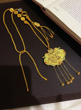 项链新中式龙凤呈祥珐琅彩国风