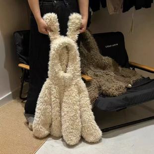 儿童新款外套冬季可爱耳朵韩系洋气毛毛厚实上衣外穿保暖冬装加厚