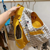 单排扣坎肩宝宝卡通工装 休闲时尚 男女童韩版 儿童春秋马甲春秋新款