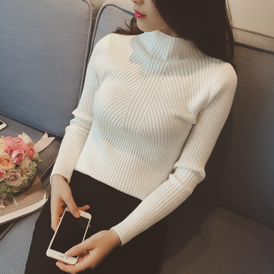 New Women's Turtleneck Sweater Women Sweaters Fashion Jersey