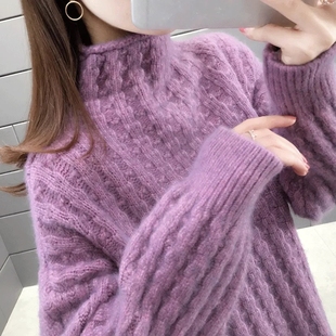 autumn sweater winter turtleneck and 2021 Women new twist