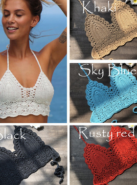 2021 New Triangle Bikini Top Woman Hollow Out Swimsuit Croch