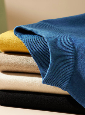 2020 men's cashmere autumn and winter sweater half high neck