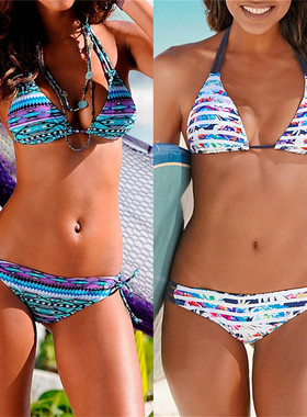 Floral print bikinis 2019 new swimwear women swimsuit beach