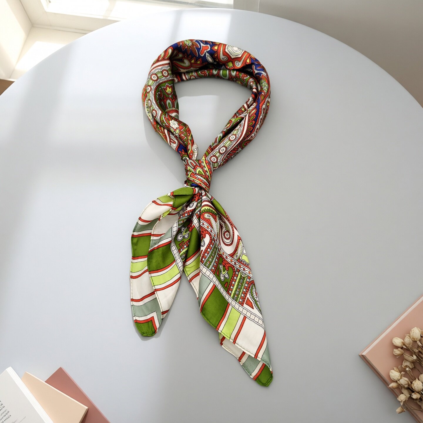 新款四季方形丝巾多色民族风拍照薄款时尚百搭经典气质装饰围巾