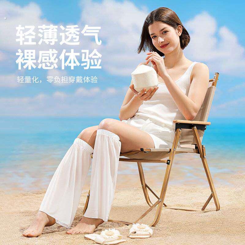 冰丝防晒腿套女2024新款堆堆小腿袜辣妹薄款夏季防蚊长筒宽松透气