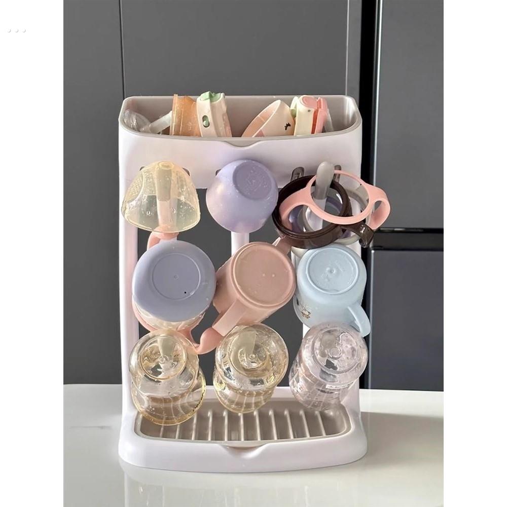 奶瓶晾干架婴儿干燥沥水篮置物收纳架宝宝水杯小型便携多功能支架