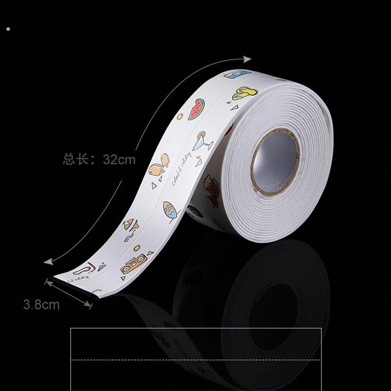 厨房美缝贴条水槽防水贴防霉洗菜盆洗碗池挡水条灶台边缘密封封边