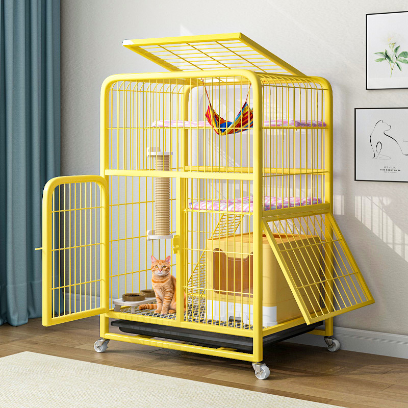 猫笼子超大自由空间猫屋猫别墅猫笼家用室内猫窝猫厕所一体猫房子