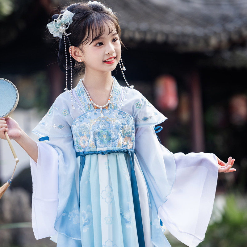 暮汉女童汉服中国风古风古装