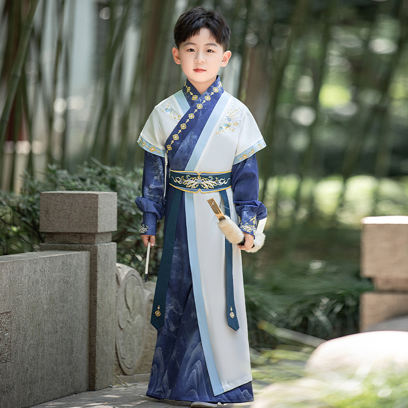 原创男童古装汉服2026新款中国风儿童古风少爷公子小朋友武侠服装