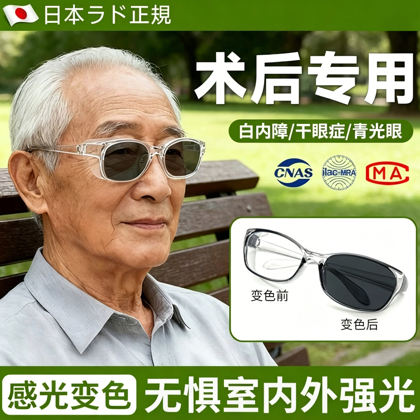 【术后专用】日本防强偏光眼镜图片