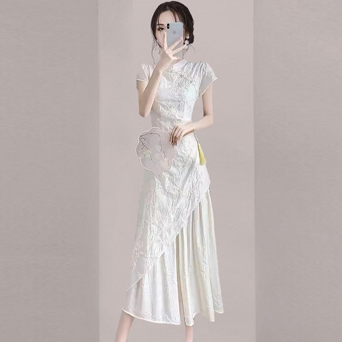 新中式国风年轻款少女改良旗袍裙