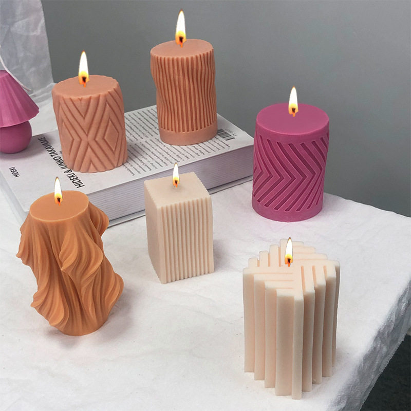 人山 圆柱香薰蜡烛硅胶模具diy方形圆柱烛台蜡烛石膏摆件肥皂模具,厨房/烹饪用具,烘焙模具,淘宝优惠券,粉丝福利购,淘宝优惠卷