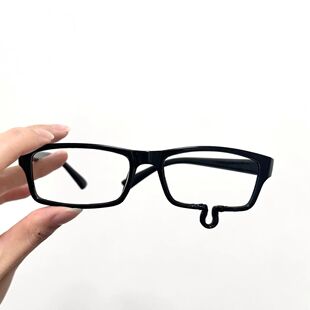 日本二次元流泪哭哭眼镜装饰cos出图道具动漫周边卡通无镜片配饰