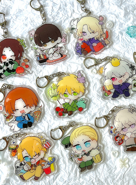 【幕醒森林】APH 黑塔利亚周边 王耀 伊万亚瑟挂件钥匙扣徽章吧唧