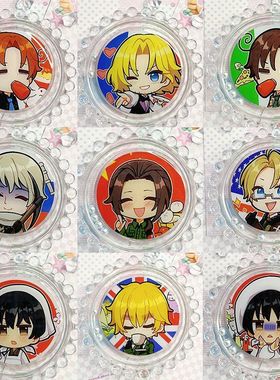 【幕醒森林】APH 黑塔利亚周边王耀伊万本田菊吧唧徽章明信片挂件