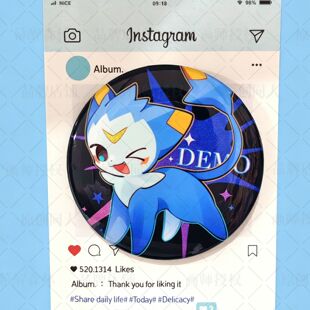 【幕醒森林】洛克王国周边 迪莫 恶魔狼 吧唧钥匙扣挂件画师授权