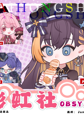 【幕醒森林】彩虹社OBSYDIA周边Selen Rosemi 吧唧徽章钥匙扣挂件