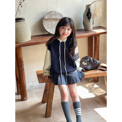 毛衣NONOCHILD拼色休闲是