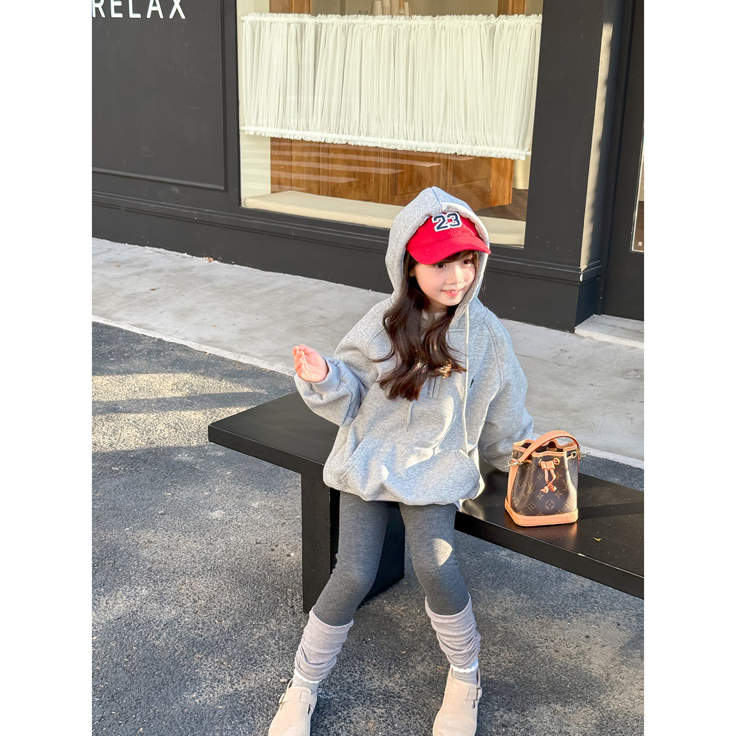 NONO CHILD 秋冬女童刺绣休闲连帽卫衣加绒上衣外套,童装/婴儿装/亲子装,卫衣/绒衫,淘宝优惠券,粉丝福利购,淘宝优惠卷