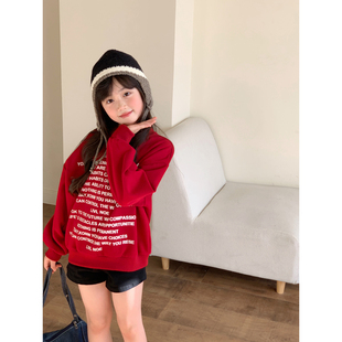 衫 NONO 中性风套头长袖 洋气字母卫衣宽松长袖 CHILD女童秋款