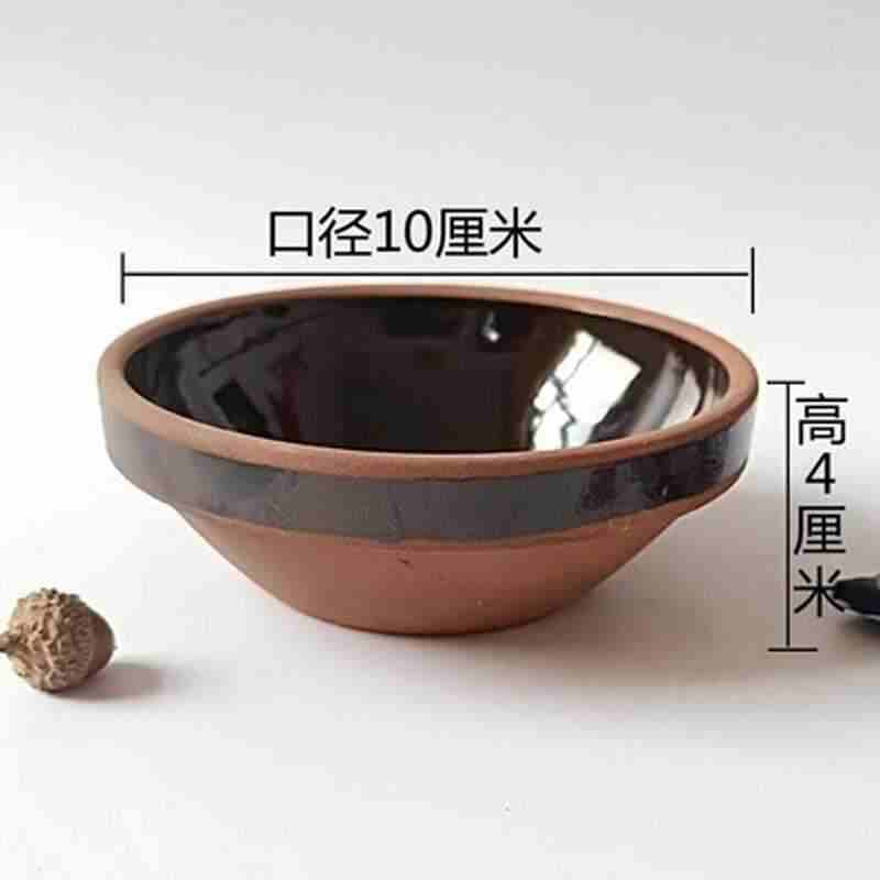 10个装古土碗仿古酒碗陶瓷碗紫砂米饭碗加厚蒸饭蒸菜碗扣肉碗蘸料