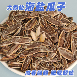 岳城大粒海盐瓜子网红休闲炒货盐焗手剥葵花籽咸香回甜散新货500g